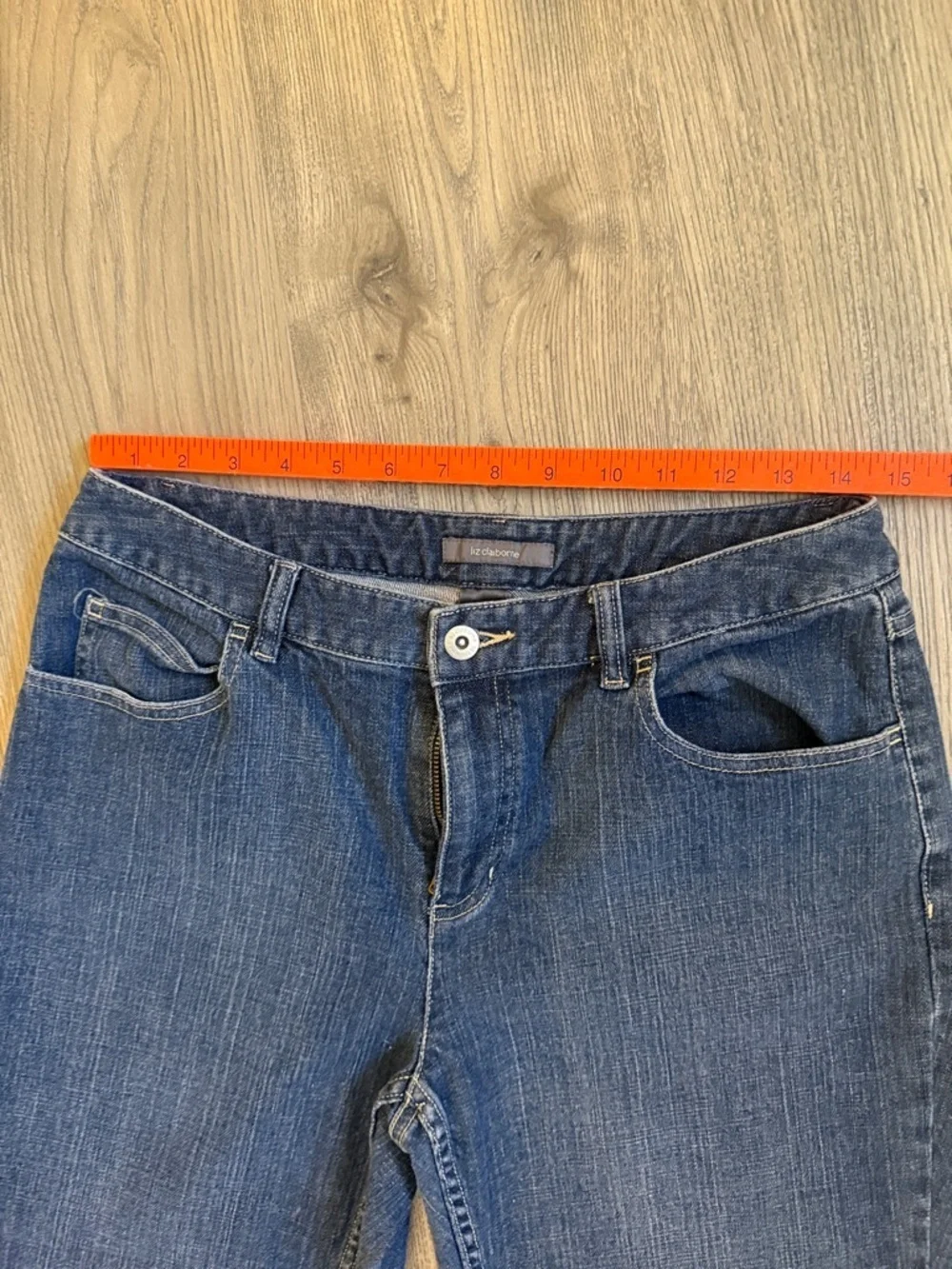 Liz Claiborne Women's Dark Blue Straight-Leg Jeans